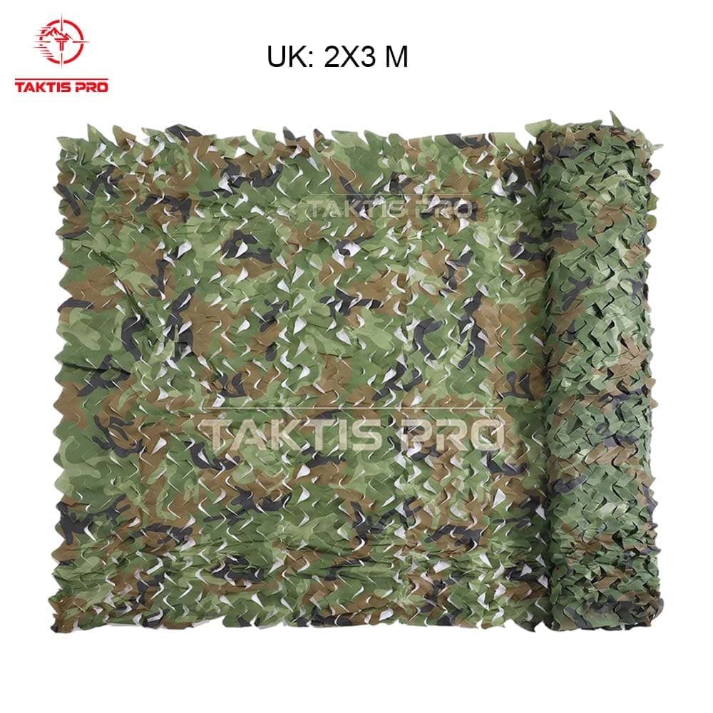 foto detail lembaran jaring kamuflase di bentang