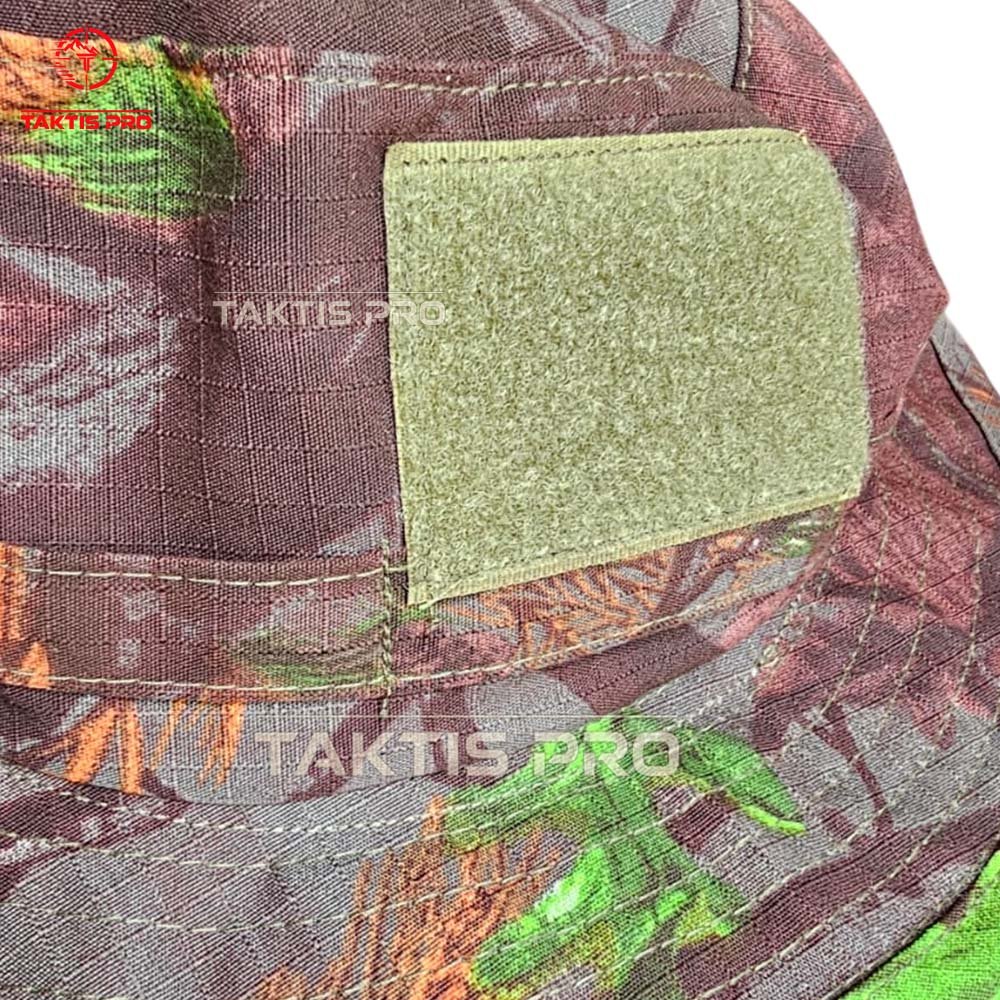 detail motif topi kamuflase motif camo taktis pro
