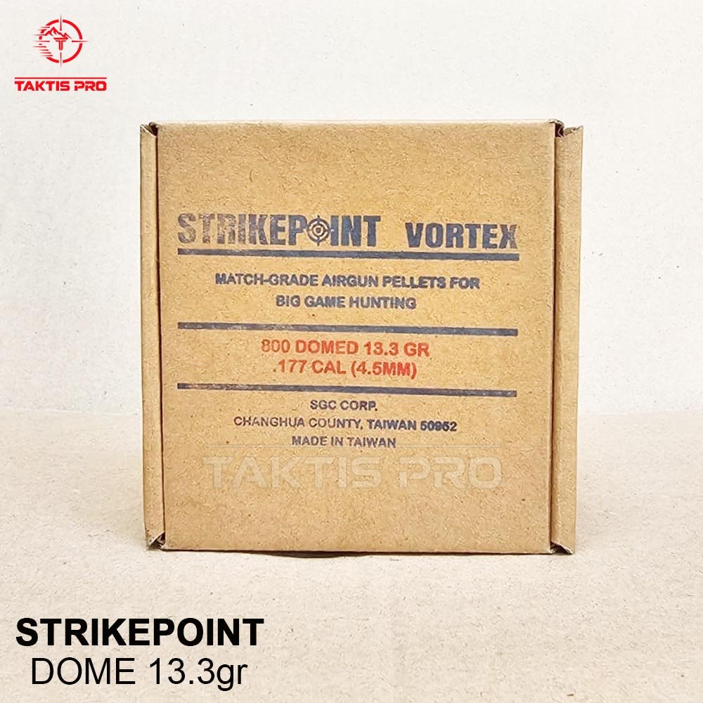 foto tampak depan box utuh original mimis strikepoint vortex 13.3 grain