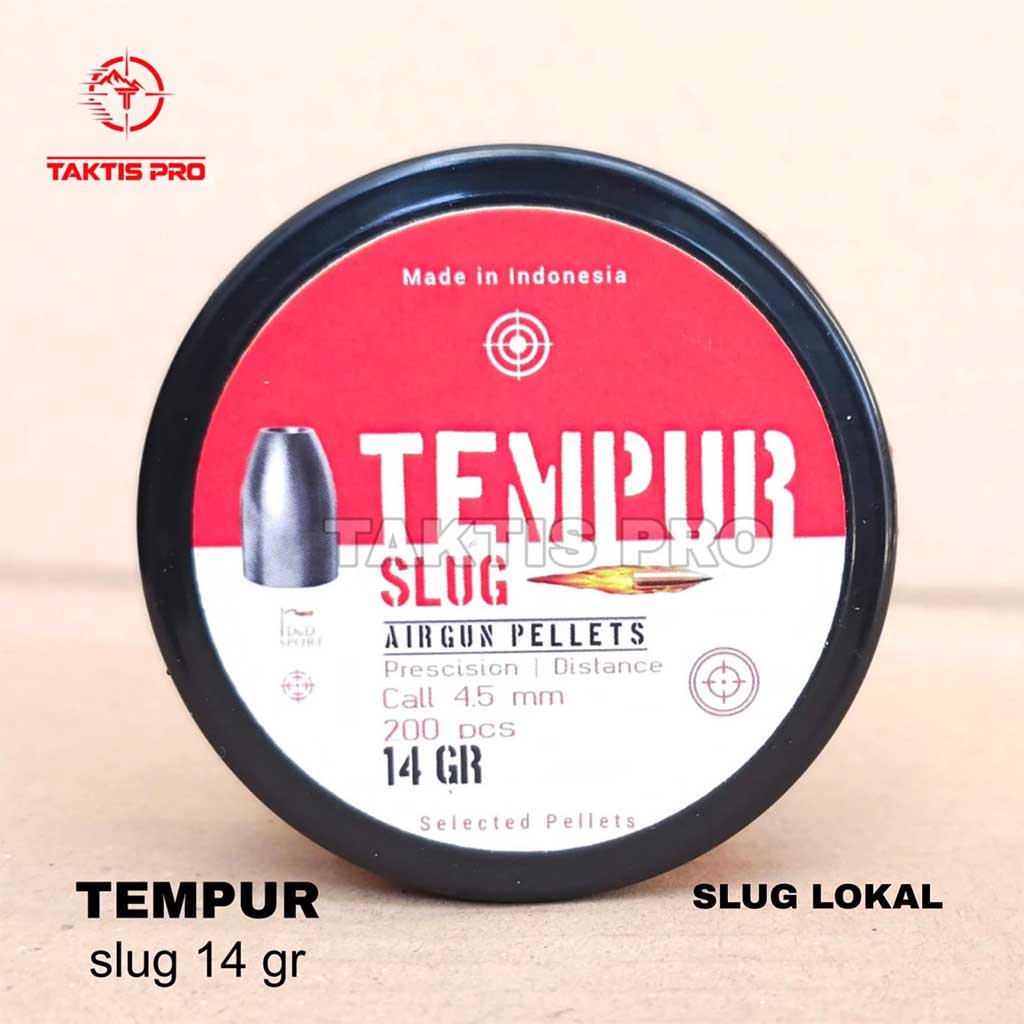 Kemasan kaleng Slug Tempur 14 grain swaging timah lunak Taktis Pro