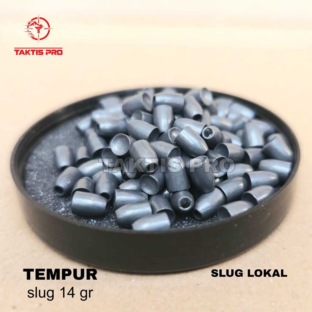 Detail kepala hollow point Slug Tempur 14 grain swaging vietnam Taktis Pro