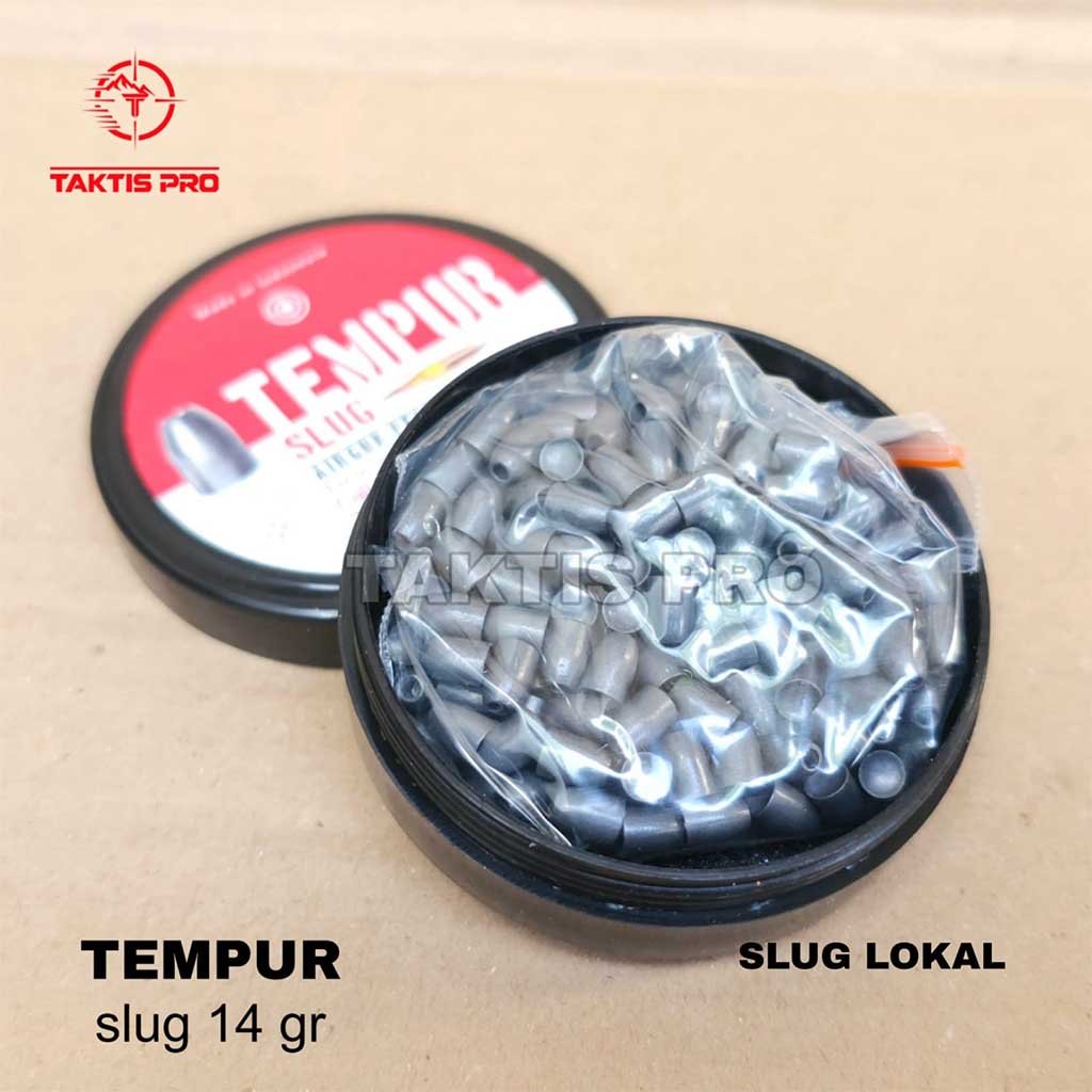Isi 200 butir Slug Tempur 14gr hollow point presisi tinggi Taktis Pro